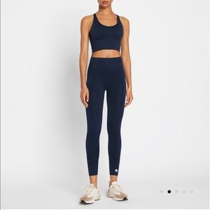 Tory Burch Sport Navy HIGH-RISE SEAMLESS 7/8 LEGGING